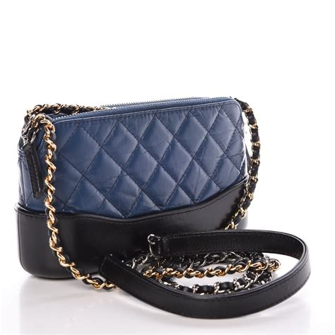 chanel navy and black quilted handbag|chanel purses black original.